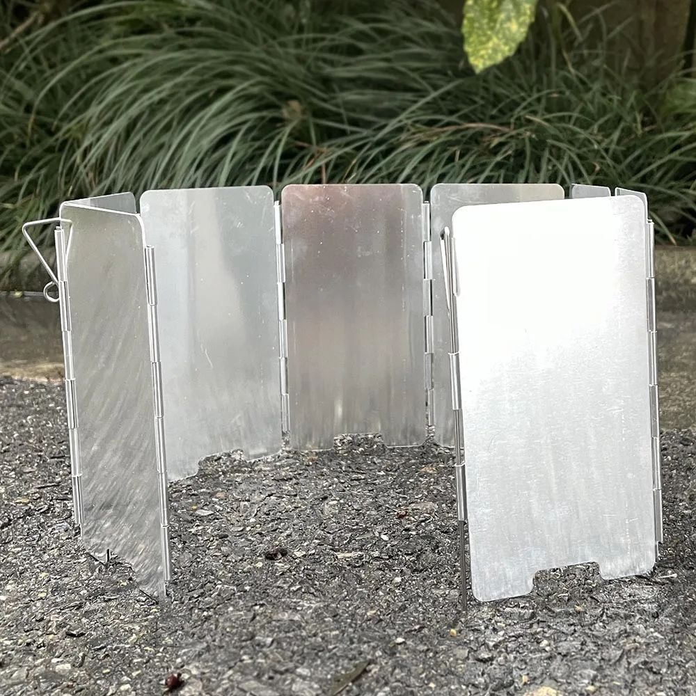 Складная уличная плита ветровое стекло Легкая компактная складная 9 пластин