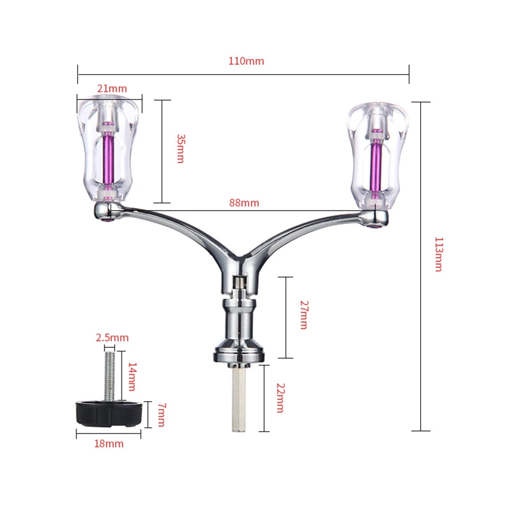 Ручка рыболовной катушки с двойной ручкой катушки-спиннера для рыбалки на