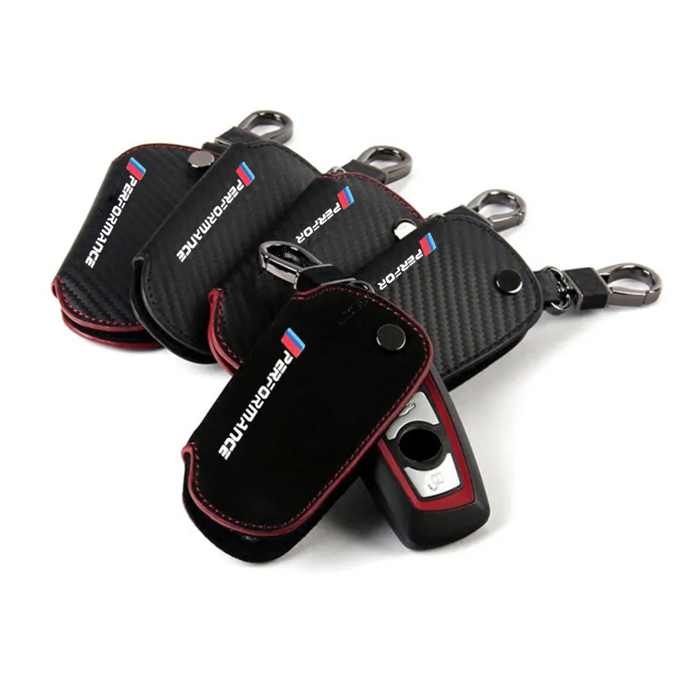 

Car Styling Carbon Fiber Leather Car Key Sticker Key Case Cover For Bmw E46 E39 E90 E60 E36 Key Holder Leather Bmw E46 Key Case