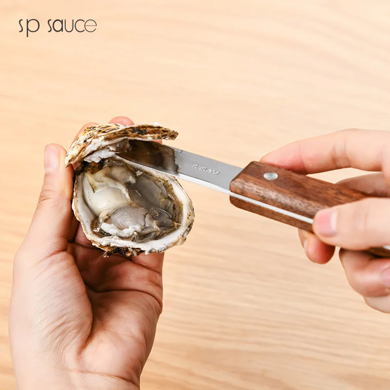 

Japanese oyster knife 304 stainless steel with scallop opener, used for seafood shells, can open oysters directly