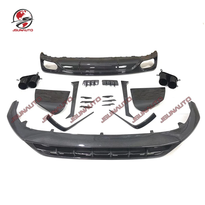 Хорошая установка 17-23 в стиле сплиттер переднего бампера из углеродного волокна
