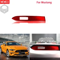 mmii real carbon fiber interior copilot dashboard panel decoration cover trim sticker for ford mustang 2015 2022 car accessories