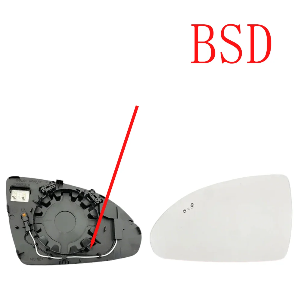 Фото Зеркальный элемент бокового зеркала для KIA K5 OPTIMA MAGENTIS 2015-2019, 87611-D4000, 87621-D4000, автозапчасть, с подогревом, для системы мониторинга слепых зон (BSD) №3