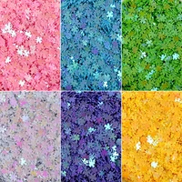 20gbag clover 5mm party wedding powder pvc glitter sequins for crafts nail art decoration paillettes diy sewing accessories