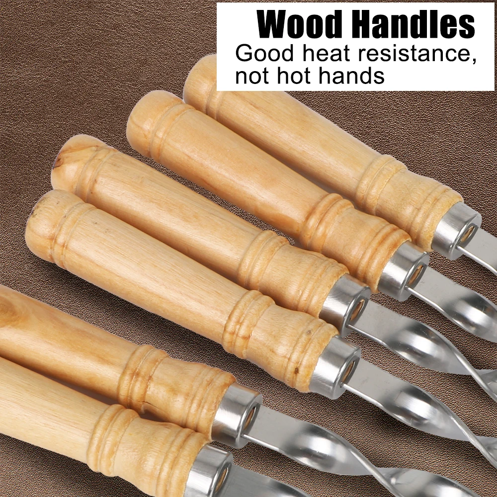 55 См 21 65 Дюймов Деревянная Вилка Для Гриля Барбекю С Длинной Ручкой Игла Из