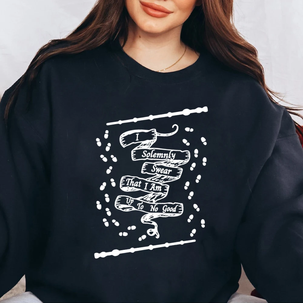 Толстовка с принтом I Solemnly Swear That Am Up To No Good удобная флисовая толстовка унисекс