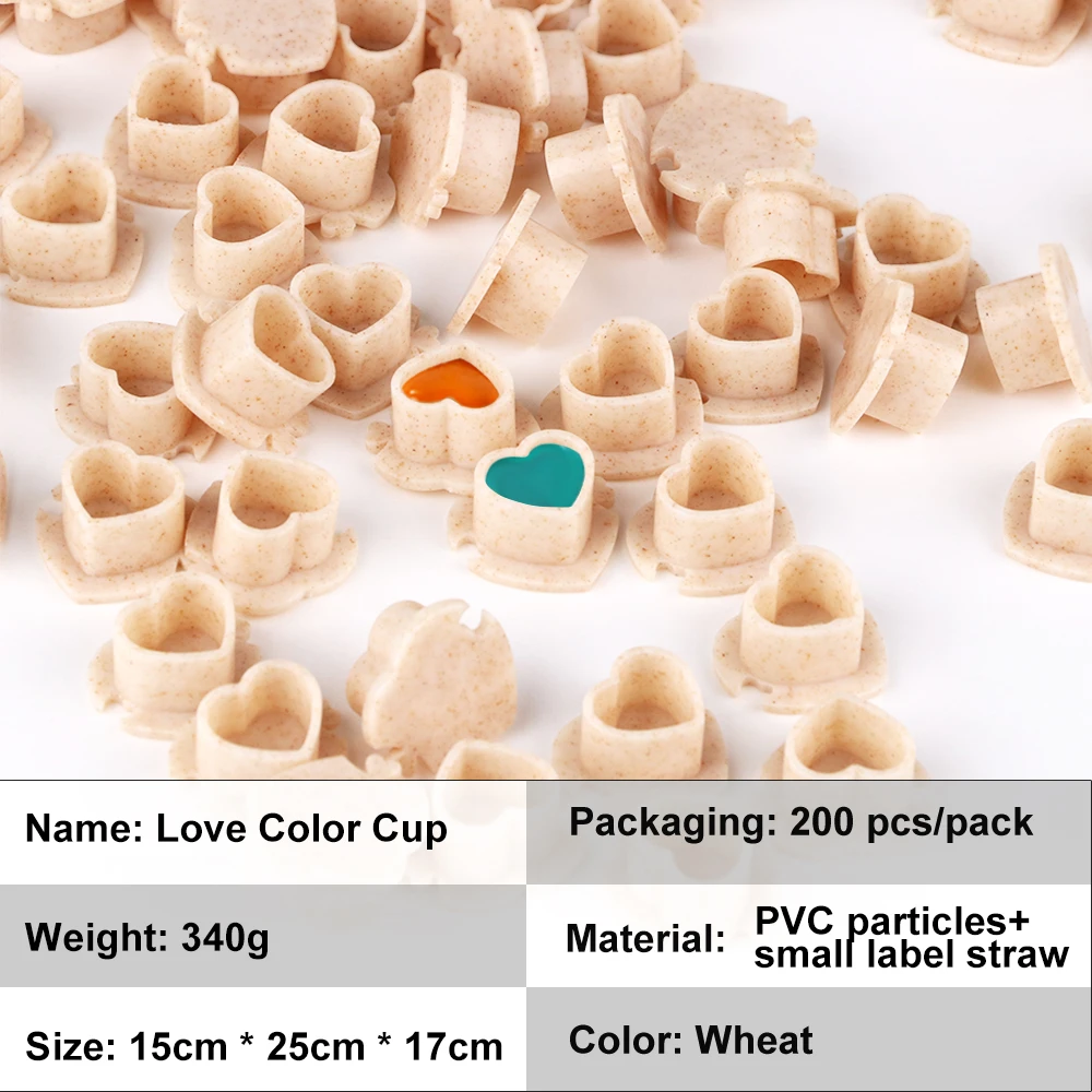 50/100/200 шт. биоразлагаемые чашки с чернилами для татуировки экологически чистые