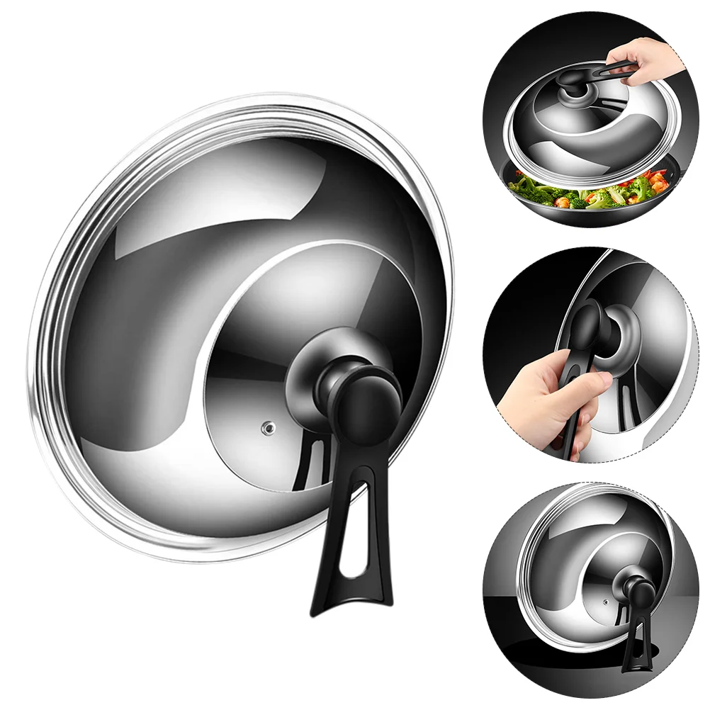

Pot Cover Cooking Wok Kitchen Gadget Anti-scald Stainless Steel Visible