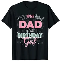 mens dad of the birthday girl shirt winter onederland family t shirt best seller