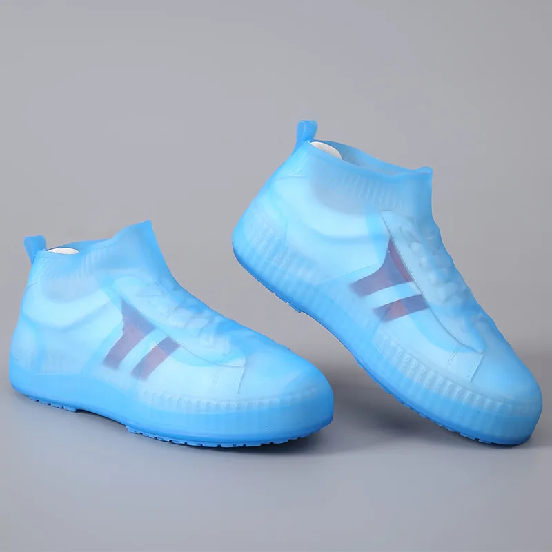 Rain Boot Cover Reusable Latex Waterproof Rain Shoes Cover Non-Slip Silicone Overshoes Boot Covers Unisex Shoes Accessories