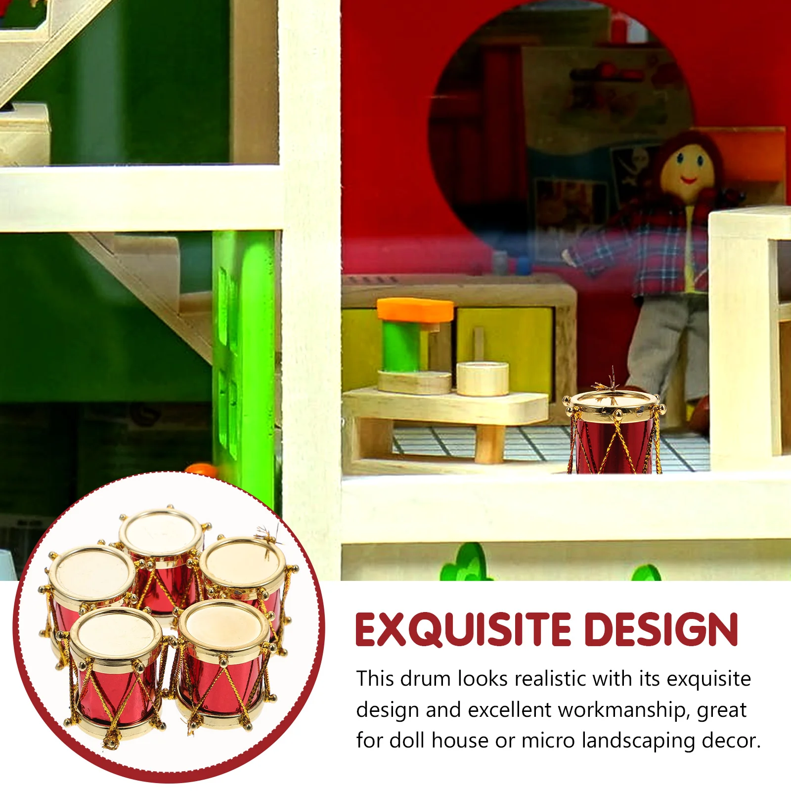 5 шт. детские игрушки модель музыкального инструмента мини-декоры набор