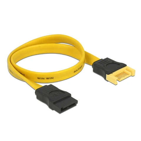 2 шт., кабель-удлинитель SATA 6, 15 см ~ 1 м, желтый