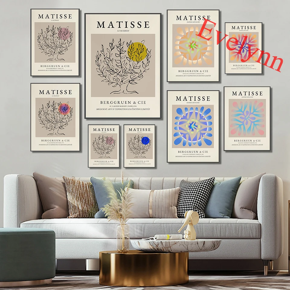 

Matisse Le Buisson Tree Boho Spiritual Moon Phase Abstract Gradient Color Prints Posters Modern Home Living Room Decor Painting