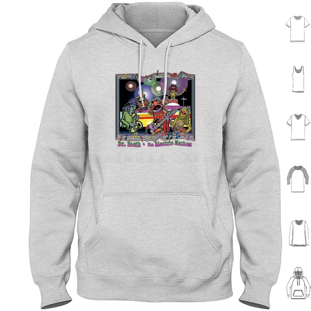 The Rock Толстовка С Логотипом Группы хлопок с длинным рукавом Электрический Mayhem