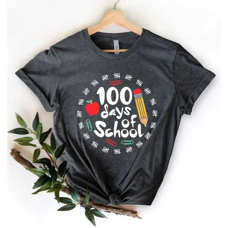 Рубашка на 100 дней ярче для учеников футболка школы с длинными или короткими