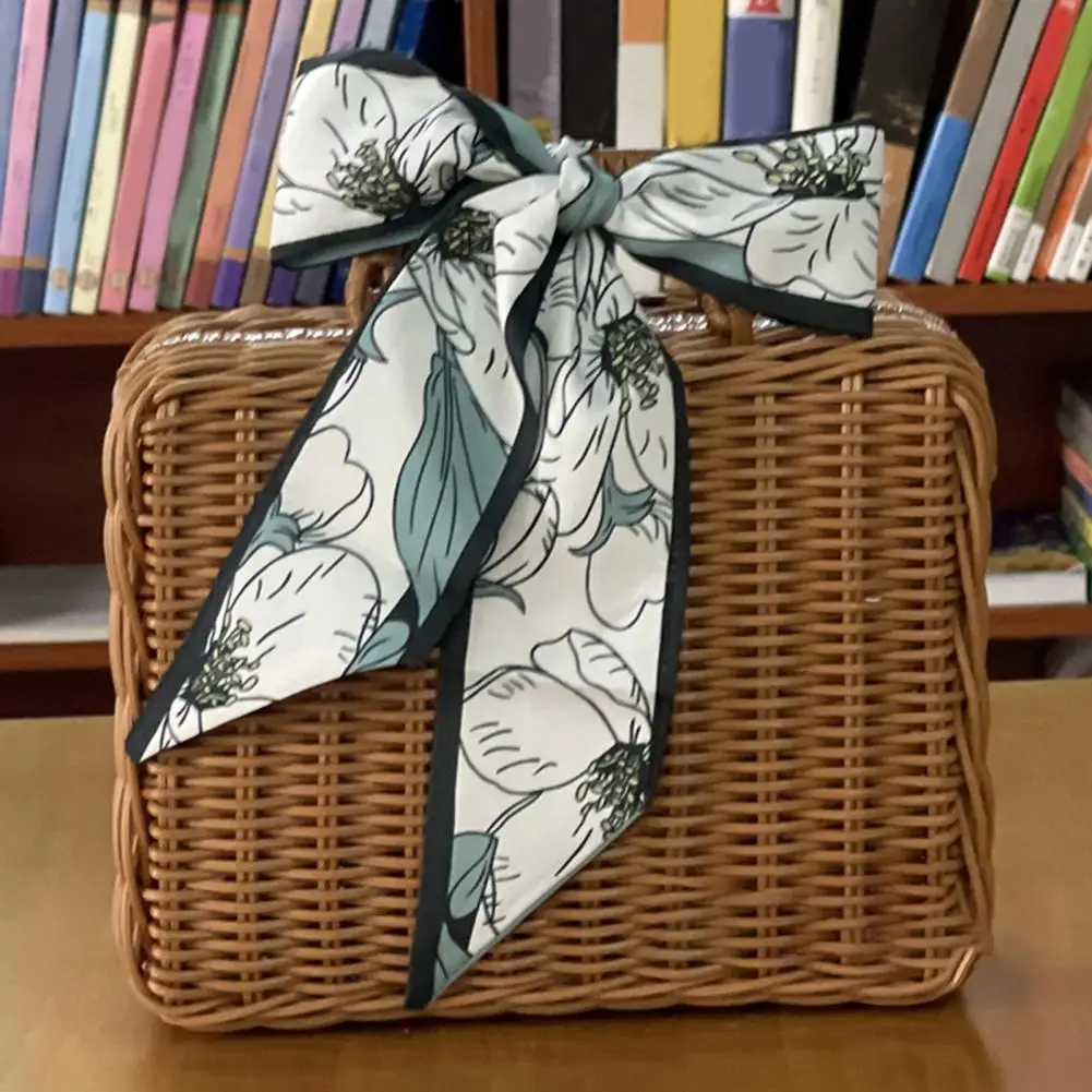 

Storage Baskets 1Set Rattan Suitcase Natural Tasteless Solid Handle Rattan Woven Storage Case Home Storage Organization