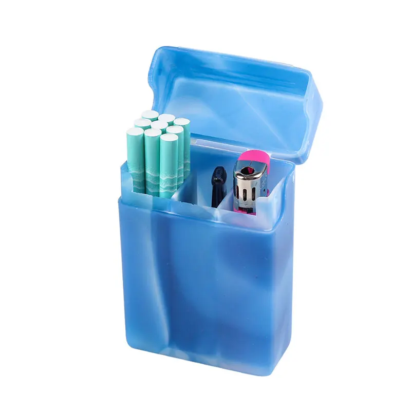 

Cigarette Case With Compartments Portable Plastic Cigarette Storage Case Box