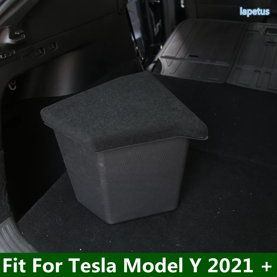 

Rear Trunk Storage Organizer Case Container Box Tidying Fit For Tesla Model Y 2021 2022 Plastic Accessories Interior