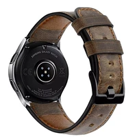 genuine leather band for samsung galaxy watch 3 46mm bracelet gear s3 frontier bracelet huawei watch 2 gte strap 22mm watch band