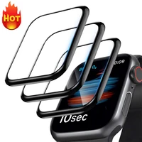 3d film screen protector for apple watch series 7 41mm 45mm 38mm40mm not tempered glass accessories iwatch 6 5 se 4 3 4244mm