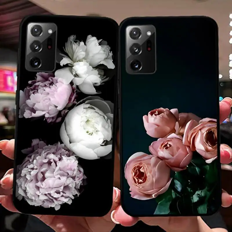 

Peonies beautiful flower Phone Case for Samsung Note 5 7 8 9 10 20 pro plus lite ultra A21 12 72