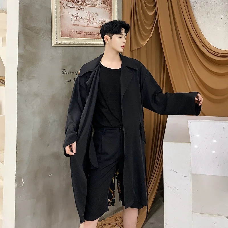 Модный Повседневный Кардиган куртка ветровка верхняя одежда тонкий длинный