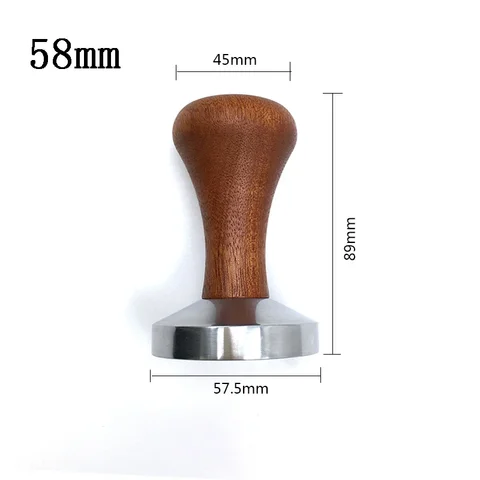 Кофемолка для бариста, 51/53/58 мм, с деревянной ручкой
