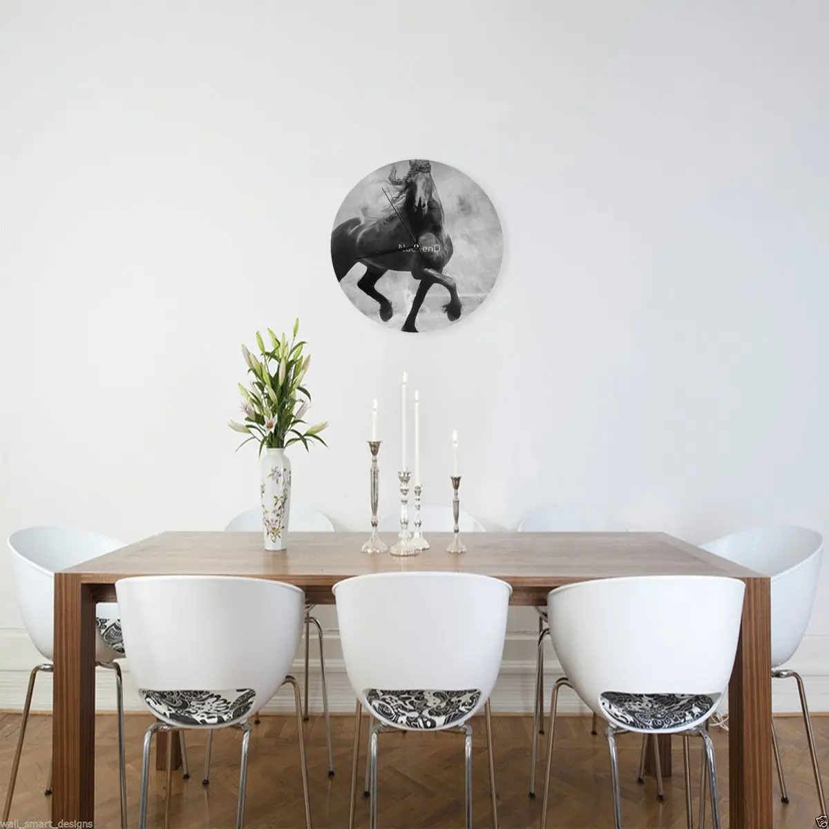 Настенные часы Friesian украшение для комнаты круглые украшения