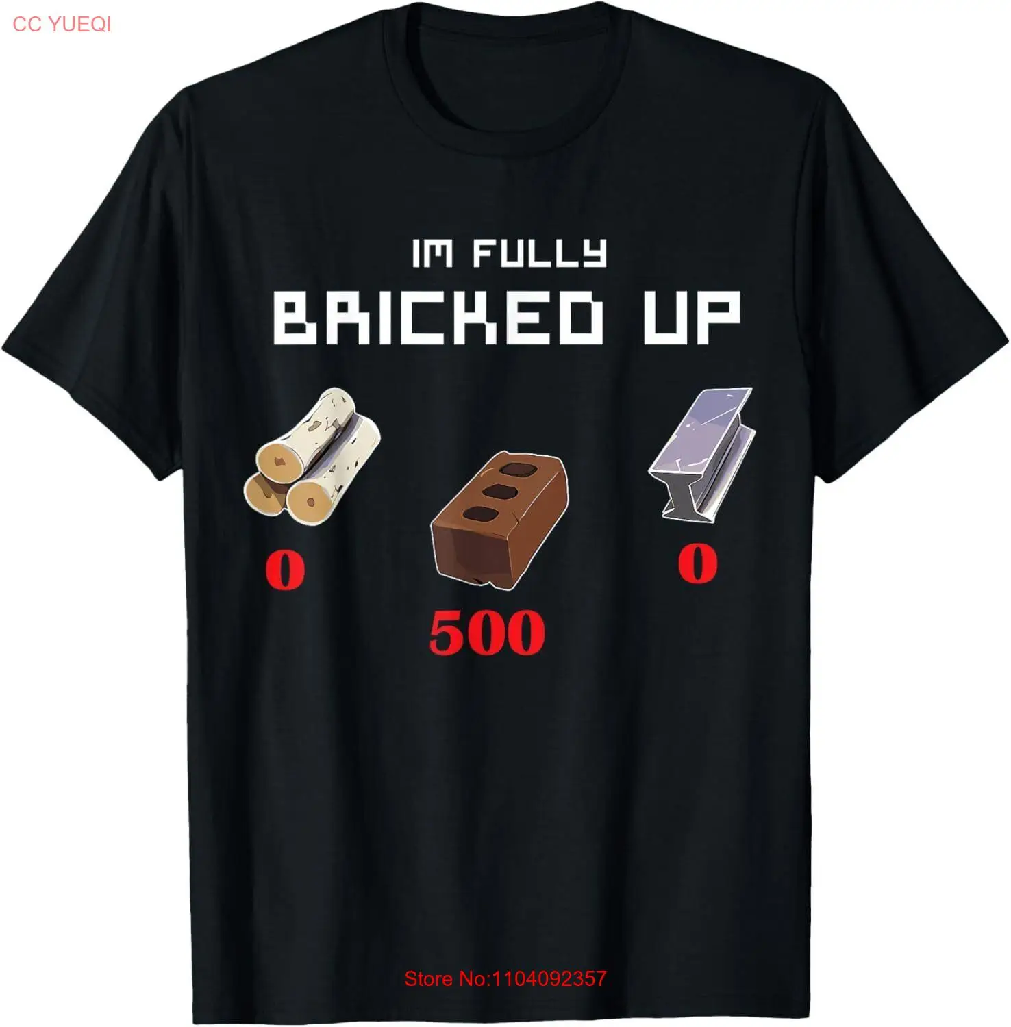 Забавная футболка с капюшоном Iu2019m полностью кирпичная