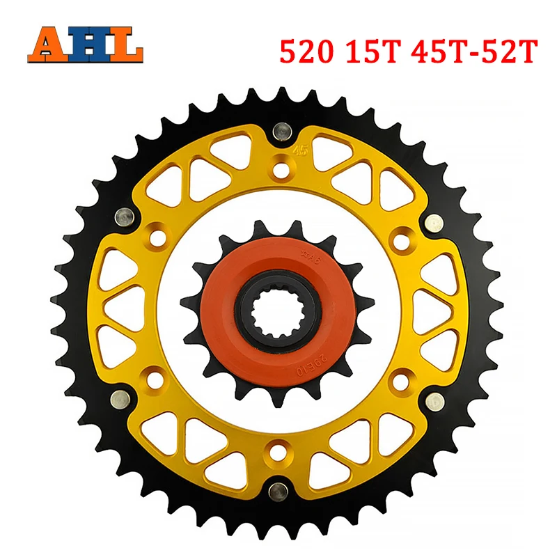 

Motorcycle 15T 45T 46T 47T 48T 49T 51T 52T Front & Rear Sprocket For SUZUKI DR250 DR-Z250 DR350 DR-Z400 DR-Z400SM RM250 RMX250