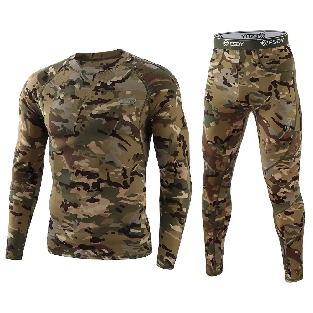 2022 New Winter Thermal Underwear Sets Men Quick Dry Anti-microbial Stretch Men's Thermo Underwear Male Warm Long Johns Fitness