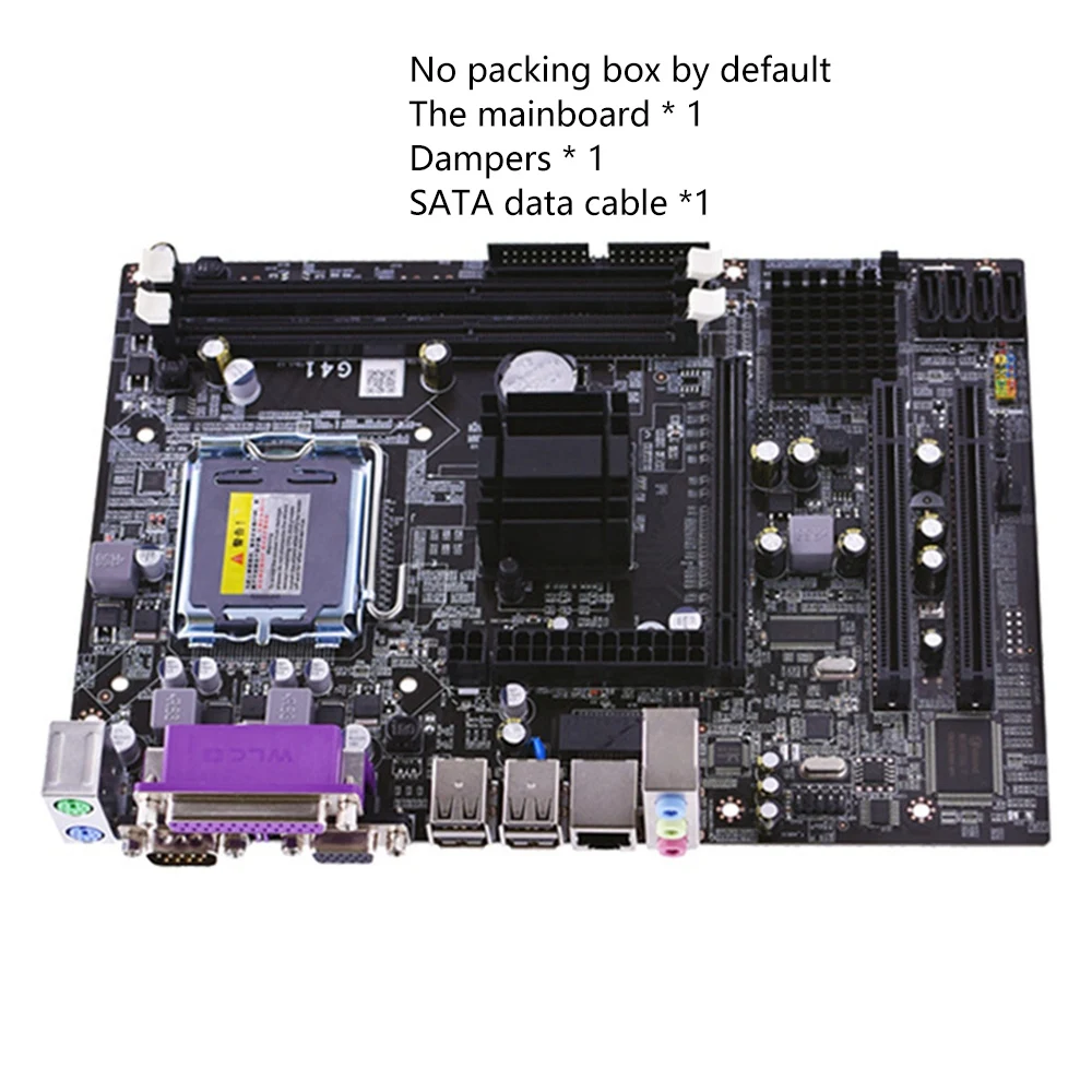 Двухканальная материнская плата G41 поддерживает процессор LGA771 модуль памяти DDR3