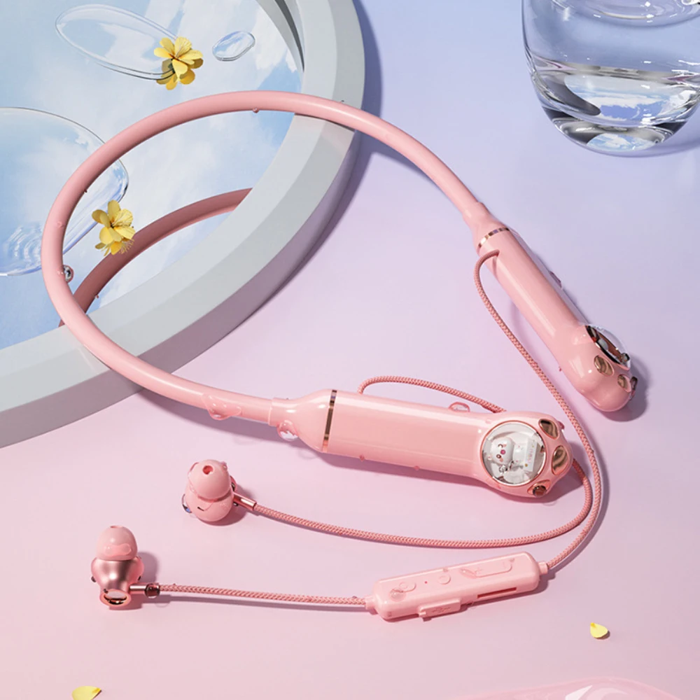 

Noise Reduction Luminous Earphones New In Ear Earphones Low Latency Shocking Bass Hanging Neck Wireless Earphones Headphones