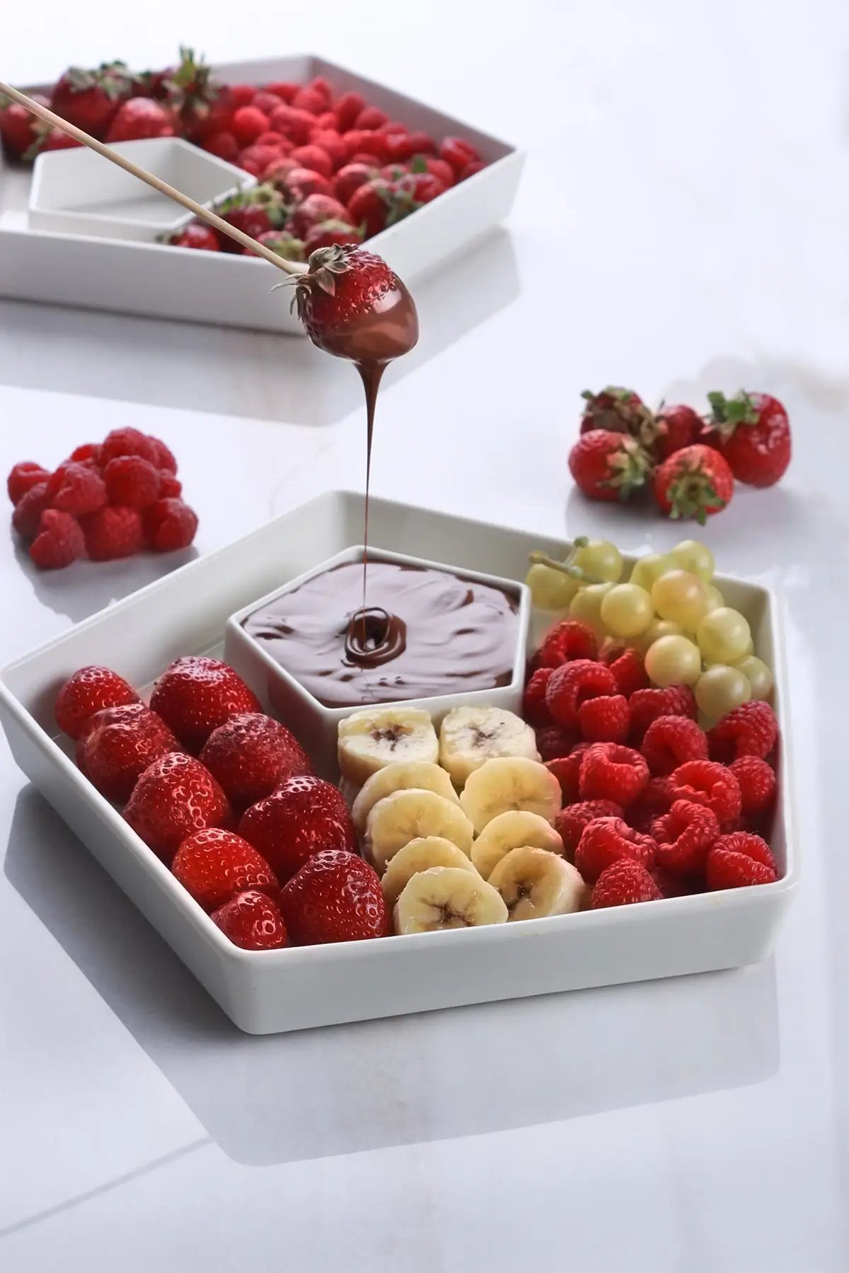 

-Заостренная тарелка для фондю, 23 см, набор посуды и кухонная домашняя мебель