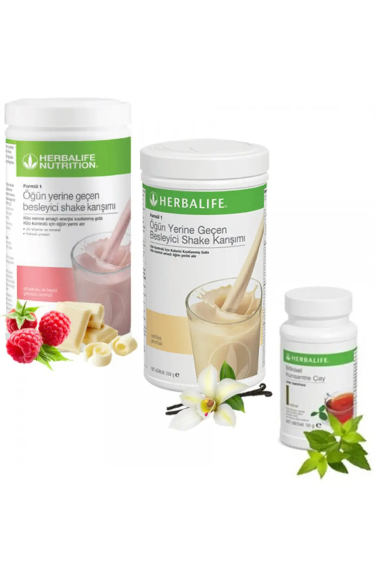 

Nutritious Shake Mix Formula 1 Raspberry 550g 1 Vanilla 550g 1 Classic Tea 50g