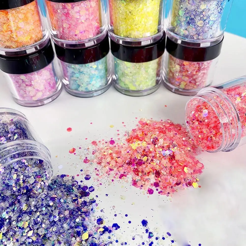 

5g Luminous Sequins Glow In The Dark Glitters For DIY Epoxy Mold Jewelry Findings Nail Art Craft Resin Mold Filling Decoration