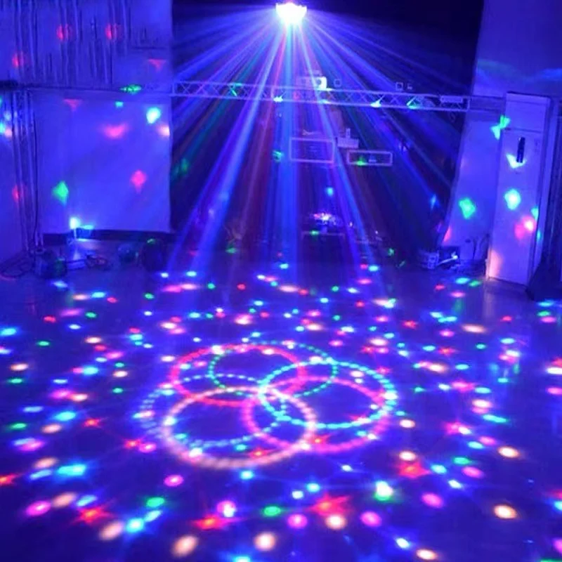 

LED Crystal Magic Ball Light Remote Control Mini RGB Stage Light Rotating Colorful Little Magic Ball.