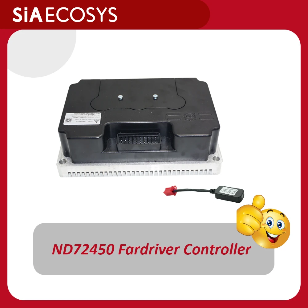 

ND72450 Контроллер Fardriver Контроллер электронного мотоцикла 450A BLDC Программируемый с кабелем Bluetooth/USB