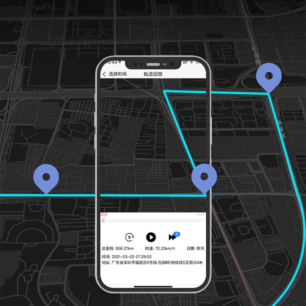 GF22 GPS-трекер с защитой от потери Устройство слежения в реальном времени Магнитный