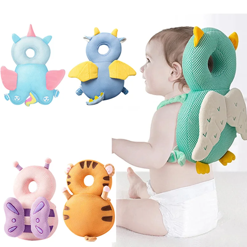 

1-3T Toddler Baby Head Protector Safety Pad Cushion Back Prevent Injured Angel Bee Cartoon Security Pillows anti-fall headrest