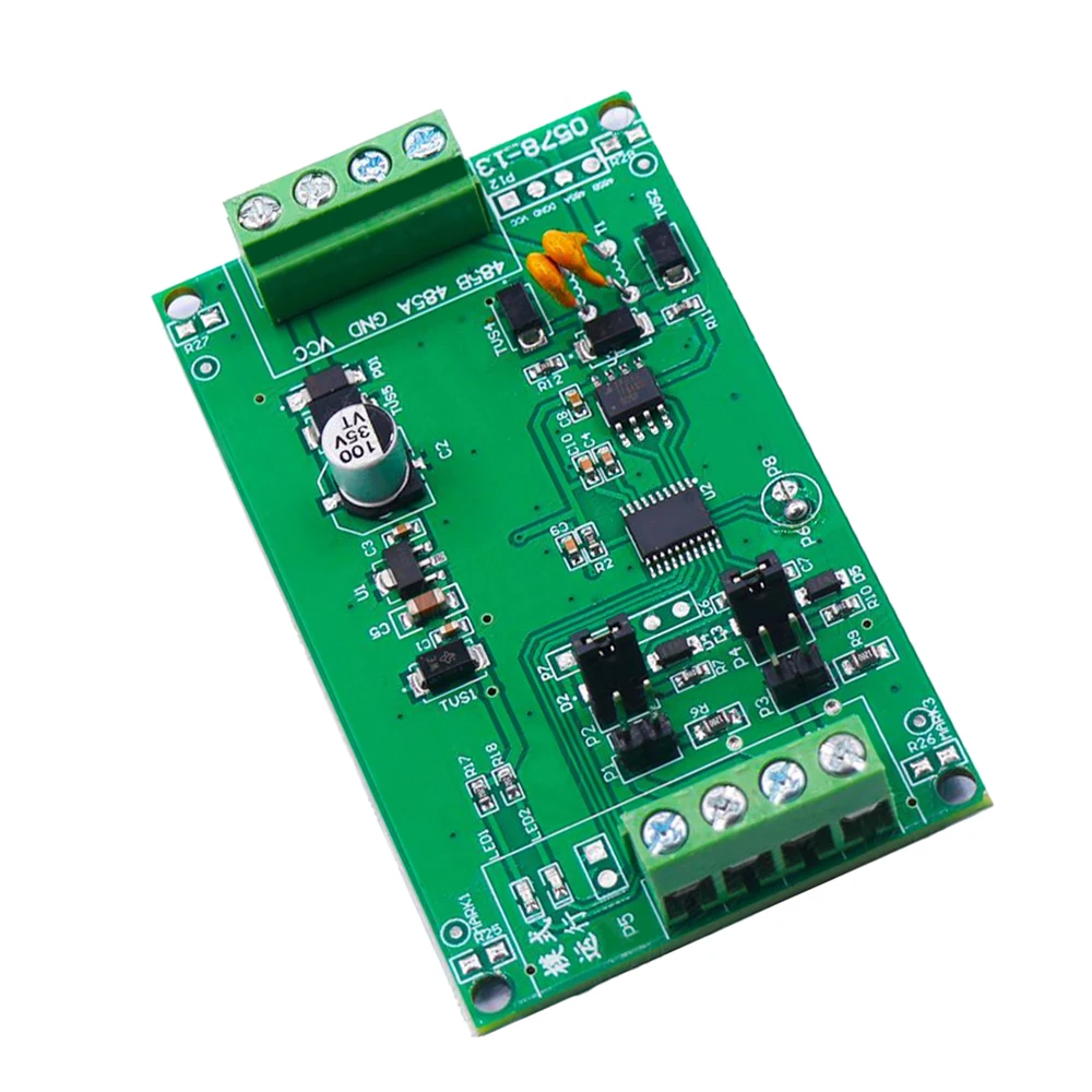 2-канальный аналоговый модуль преобразователя сбора 485 4-20mA 0-5 В/0-10 В ModBus RTU Защита