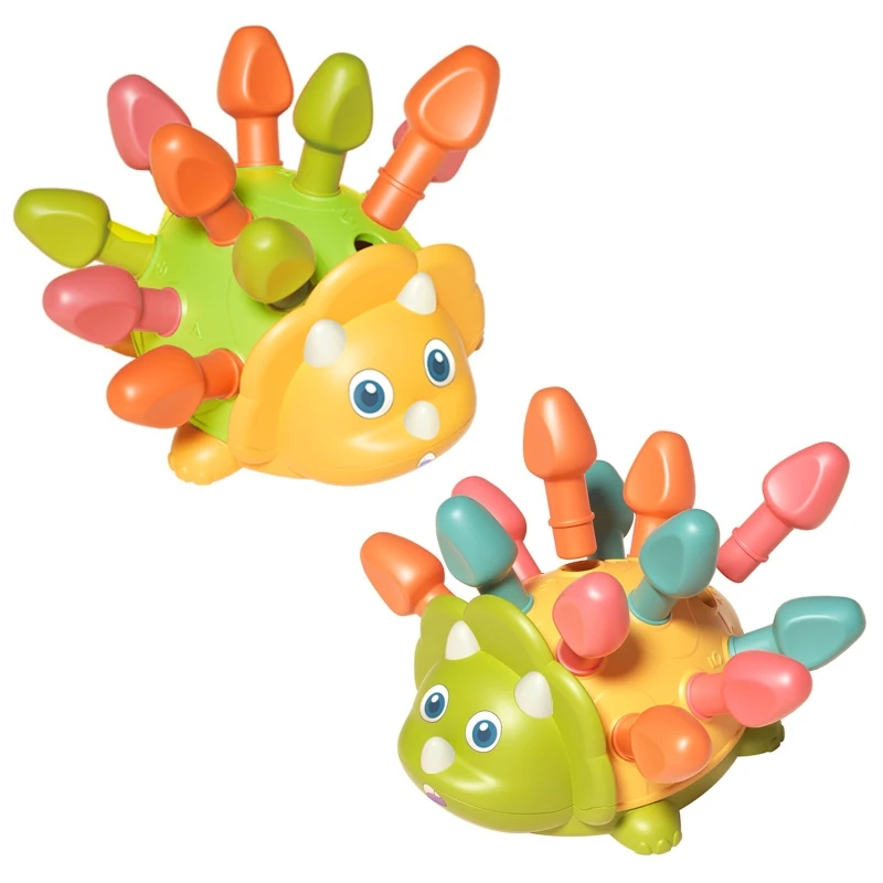 

7.09x3.94x7.28in Wooden Hedgehog Recognition Play Toys Matching Shape Board DropShipping