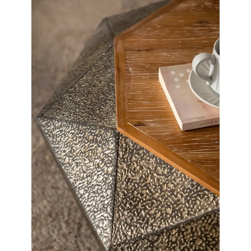 Американский Ретро журнальный столик пол-потолок многоугольный креативный