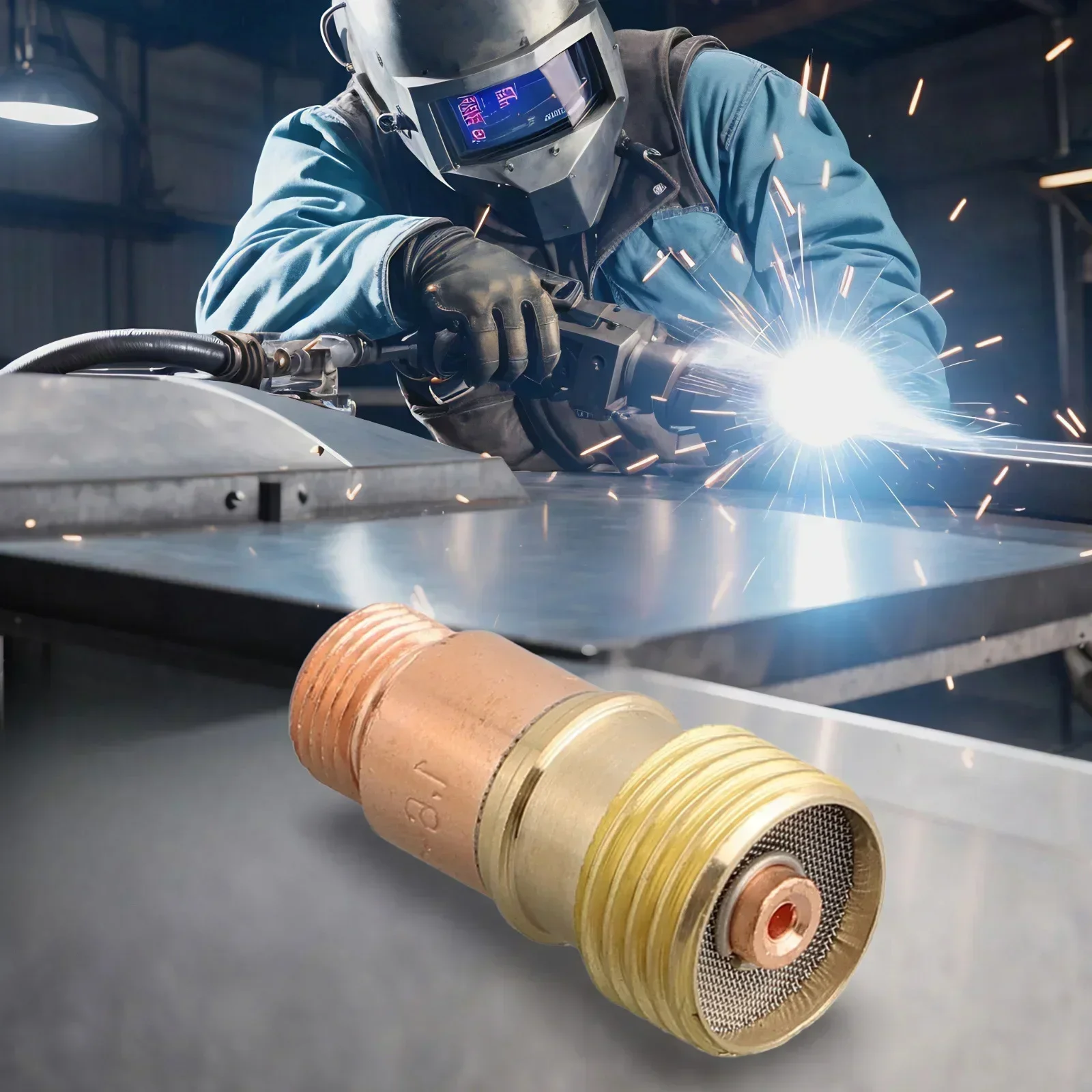 Корпус из латуни премиум-класса для Tig WP 17 18 26 горелка газового разъема Stubby с