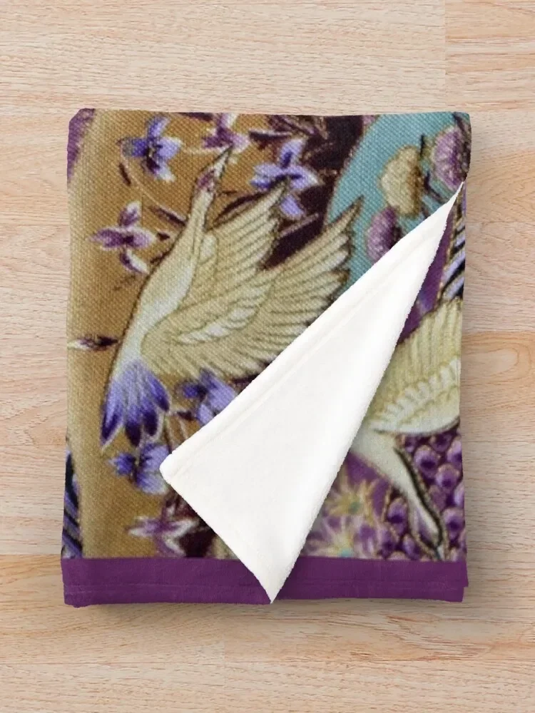 Кимоно с японским журавлем стильное одеяло вышивкой мягкое искусственное