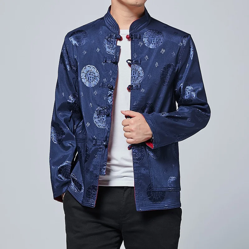 

Мужской Традиционный китайский стиль 2022, костюм Тан, модные женские топы, пальто с принтом, Восточная одежда