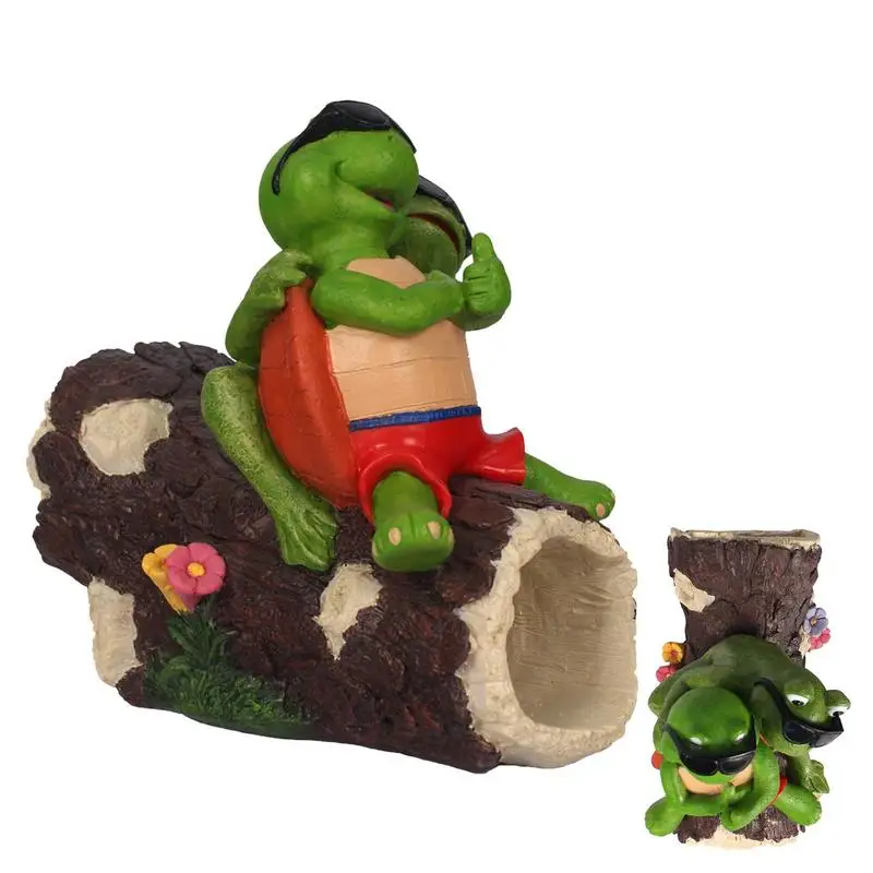 

Downspout Garden Statue Gutter Guardian Rain Down Spout Extension Resin Statue Outdoor Garden Statue Frog And Turtle Downspout