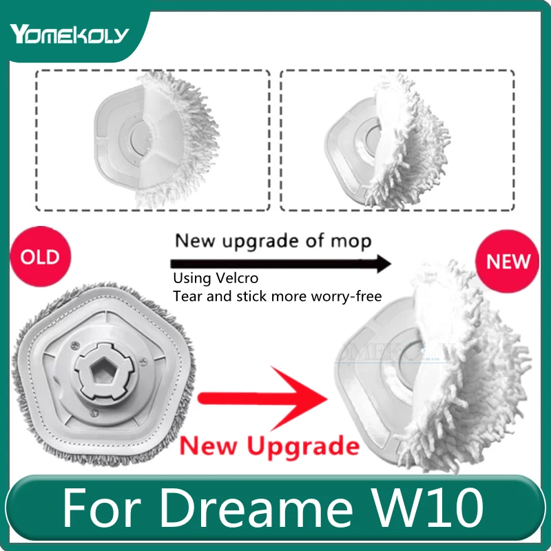 

Насадка для швабры Dreame Bot W10 / W10 Pro, запасные части для робота-пылесоса, тряпки для швабры, подставки, Сменные аксессуары