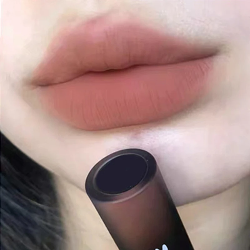 

Cappuvini Matte Lip Mud Orange Pink Lip Gloss Waterproof Long Lasting Lqiuid Lipstick Brick Red Lip Tint Velvet Matte Lip Makeup