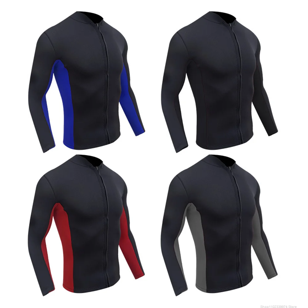 

Неопреновая мужская куртка для дайвинга, Раздельный гидрокостюм Jacket, для водных видов спорта, плавания, Сноркелинга, серфинга, теплый гидро...